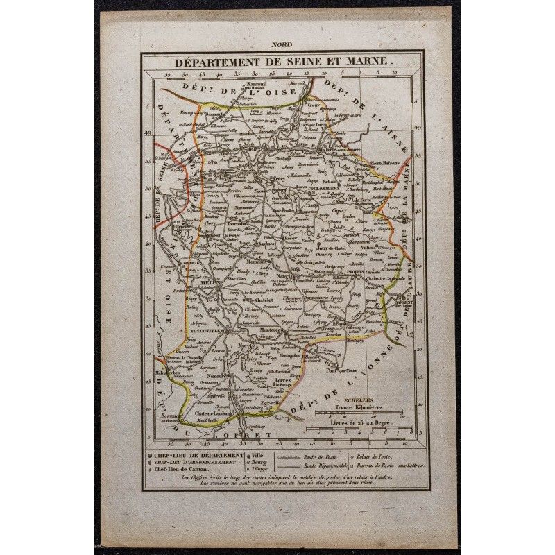 Atlas du Bottin 1946 Carte ancienne Géographie France Seine & Marne Seine Infér. 