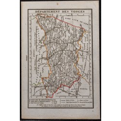 Gravure de 1823 - Département des Vosges - 1