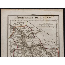 Gravure de 1823 - Département de l'Yonne - 2