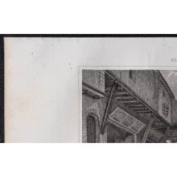 Gravure de 1844 - Boutiques à Alger - 2