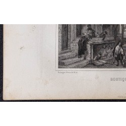 Gravure de 1844 - Boutiques à Alger - 4