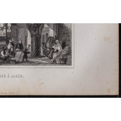 Gravure de 1844 - Boutiques à Alger - 5