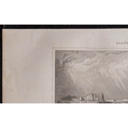 Gravure de 1844 - Vue d'Oran - 2