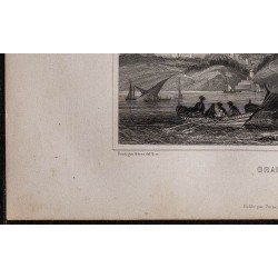 Gravure de 1844 - Vue d'Oran - 4