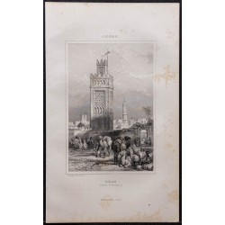 Gravure de 1844 - Porte principale d'Oran - 1