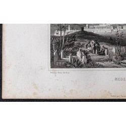 Gravure de 1844 - Vue de Médéa - 4