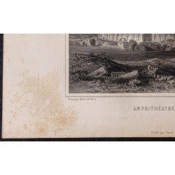 Gravure de 1844 - Amphithéâtre de El Jem - 4