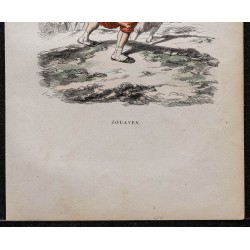 Gravure de 1844 - Zouaves - 3