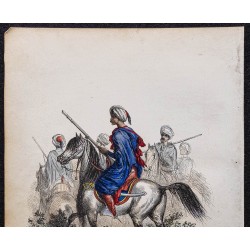 Gravure de 1844 - Gendarmes maures - 2