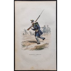 Gravure de 1844 - Chasseurs d'Orléans (Carabiniers) - 1