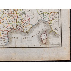 Gravure de 1823 - Carte de la France - 5