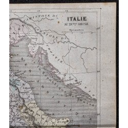 Gravure de 1869 - Italie au XVème siècle - 3
