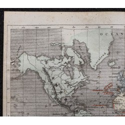 Gravure de 1869 - Carte du monde des colonies portugaises - 2
