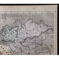 Gravure de 1869 - Carte du monde des colonies portugaises - 3