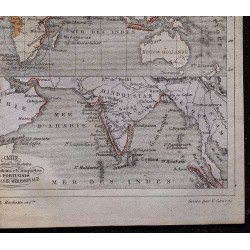Gravure de 1869 - Carte du monde des colonies portugaises - 5