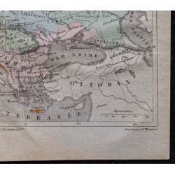 Gravure de 1869 - Europe en 1648 (Traité de Westphalie) - 5