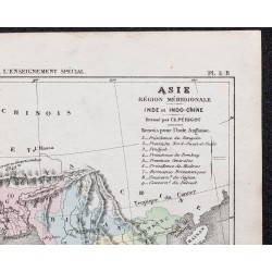 Gravure de 1866 - Inde et Indochine (Asie) - 3