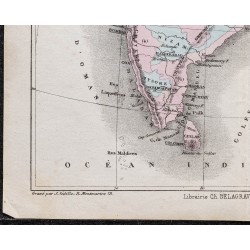 Gravure de 1866 - Inde et Indochine (Asie) - 4
