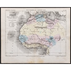 Gravure de 1866 - Afrique du Nord-Ouest & Sahara - 1