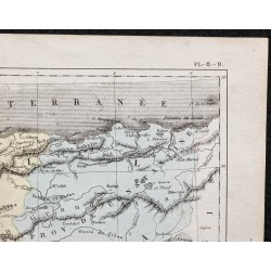Gravure de 1866 - Carte de l'Algérie - 3