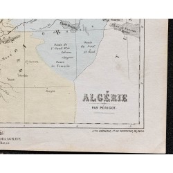 Gravure de 1866 - Carte de l'Algérie - 5
