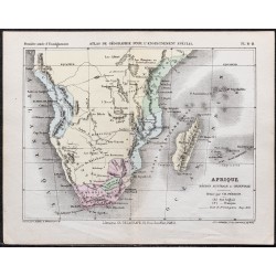 Gravure de 1866 - Afrique du sud ou australe - 1