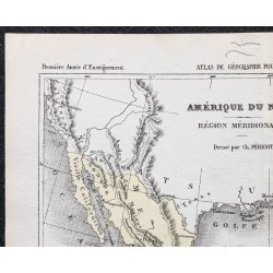 Gravure de 1866 - Mexique et Amérique centrale - 2