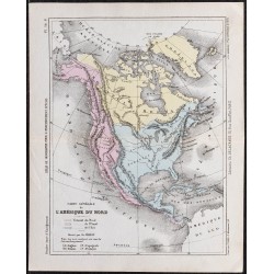 Gravure de 1866 - Amérique du nord - 1