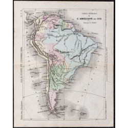 Gravure de 1866 - Amérique du sud - 1