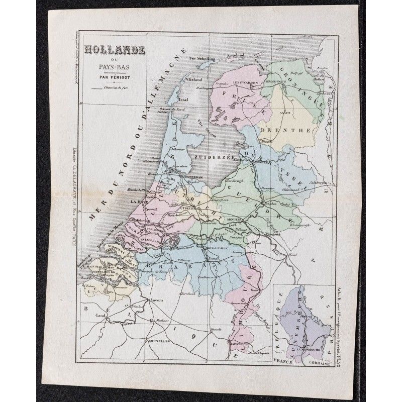 Gravure de 1866 - Hollande ou Pays-Bas - 1