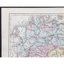 Gravure de 1866 - Empire d'Autriche et Allemagne - 2