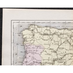 Gravure de 1866 - Espagne et Portugal - 2