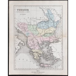 Gravure de 1866 - Turquie européenne - 1