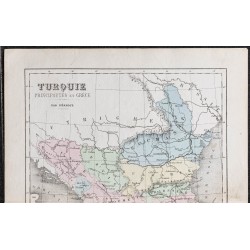 Gravure de 1866 - Turquie européenne - 2