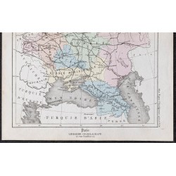 Gravure de 1866 - Carte de la Russie - 3