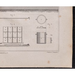 Gravure de 1878 - Industrie des charbons moulés - 5