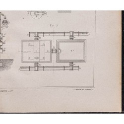 Gravure de 1878 - Fours à 7 cornues - 5