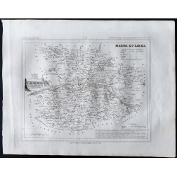 Gravure de 1833 - Département de Maine et Loire - 1