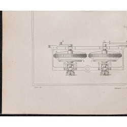 Gravure de 1878 - Polissage des glaces - 4