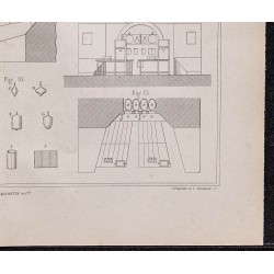 Gravure de 1878 - Fabrication du verre - 5