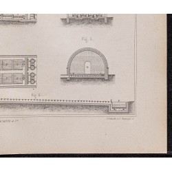 Gravure de 1878 - Extraction de l'acide borique - 5