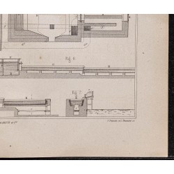 Gravure de 1878 - Fabrication du sulfate de soude - 5