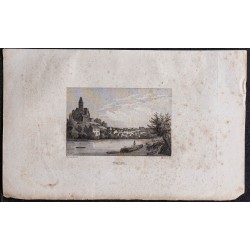 Gravure de 1839 - Triel-sur-Seine - 1