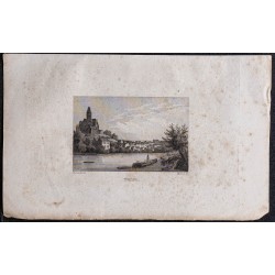 Gravure de 1839 - Triel-sur-Seine - 1