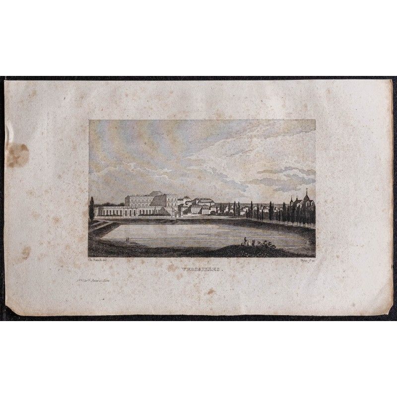 Gravure de 1839 - Château de Versailles - 1