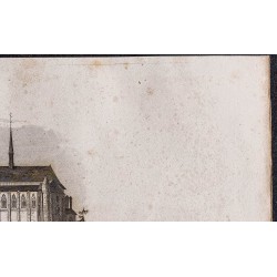 Gravure de 1839 - Église de Montmorency - 3