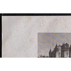 Gravure de 1839 - Château de Vigny - 2