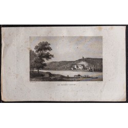 Gravure de 1839 - La roche Guyon - 1