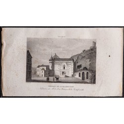 Gravure de 1839 - Château de La Roche-Guyon - 1
