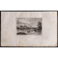 Gravure de 1839 - Meung-sur-Loire - 1